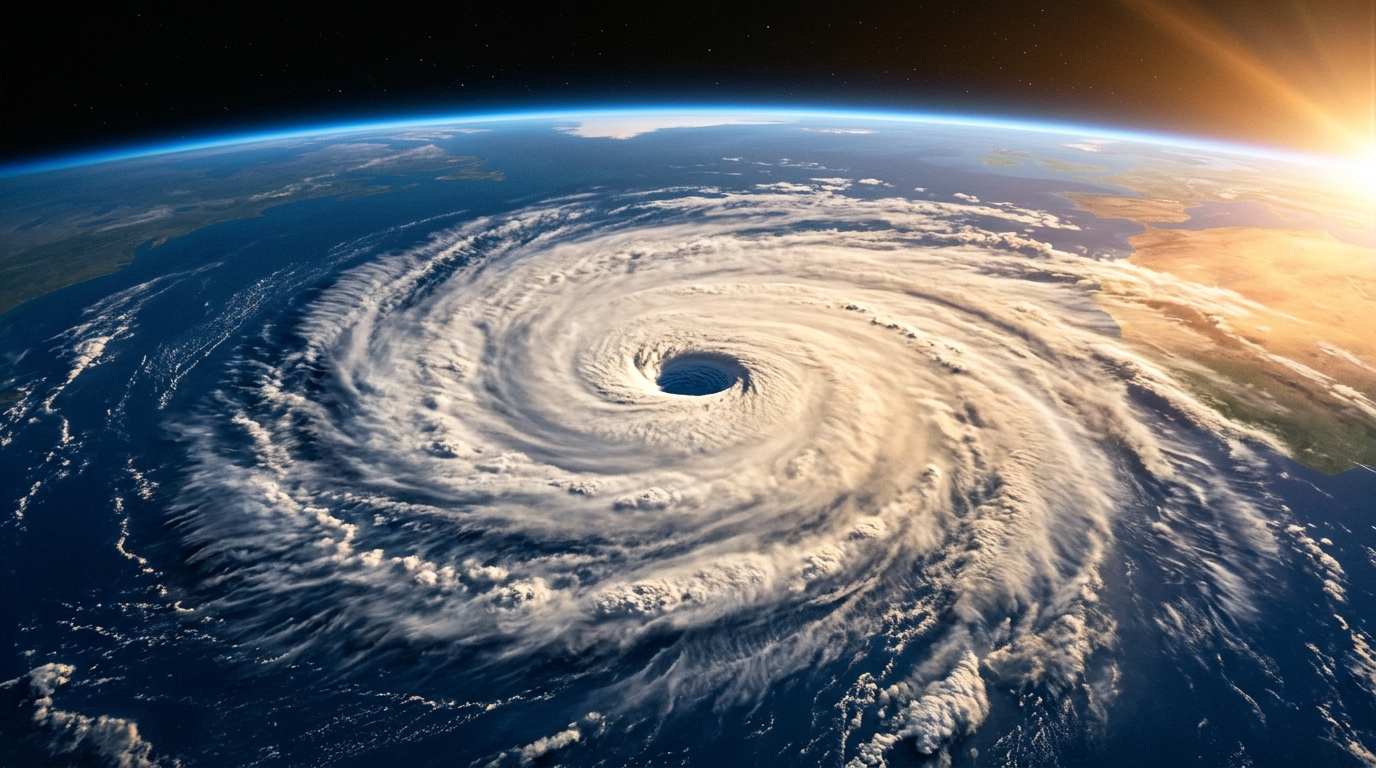 Shot 01 Earth Hurricane from Orbit