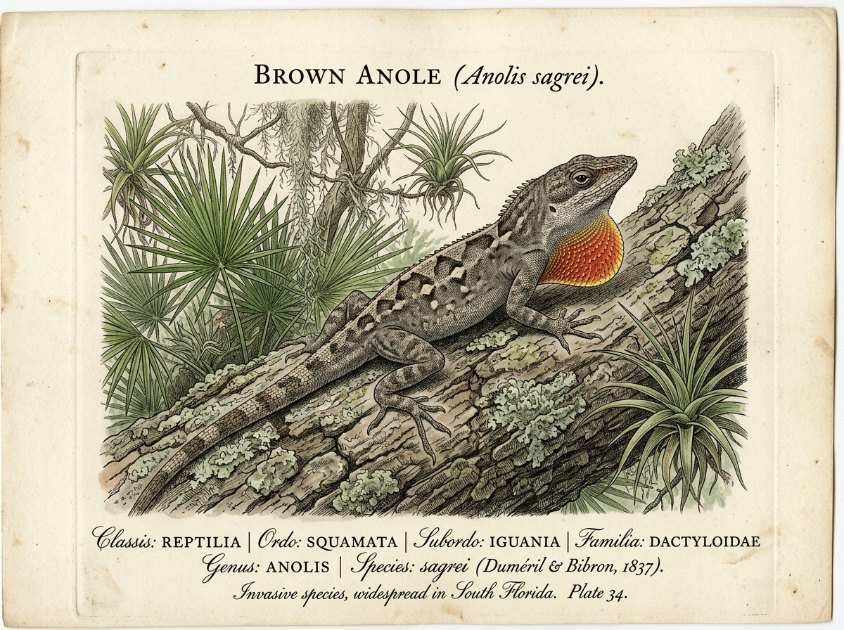 Brown Anole (Anolis sagrei)