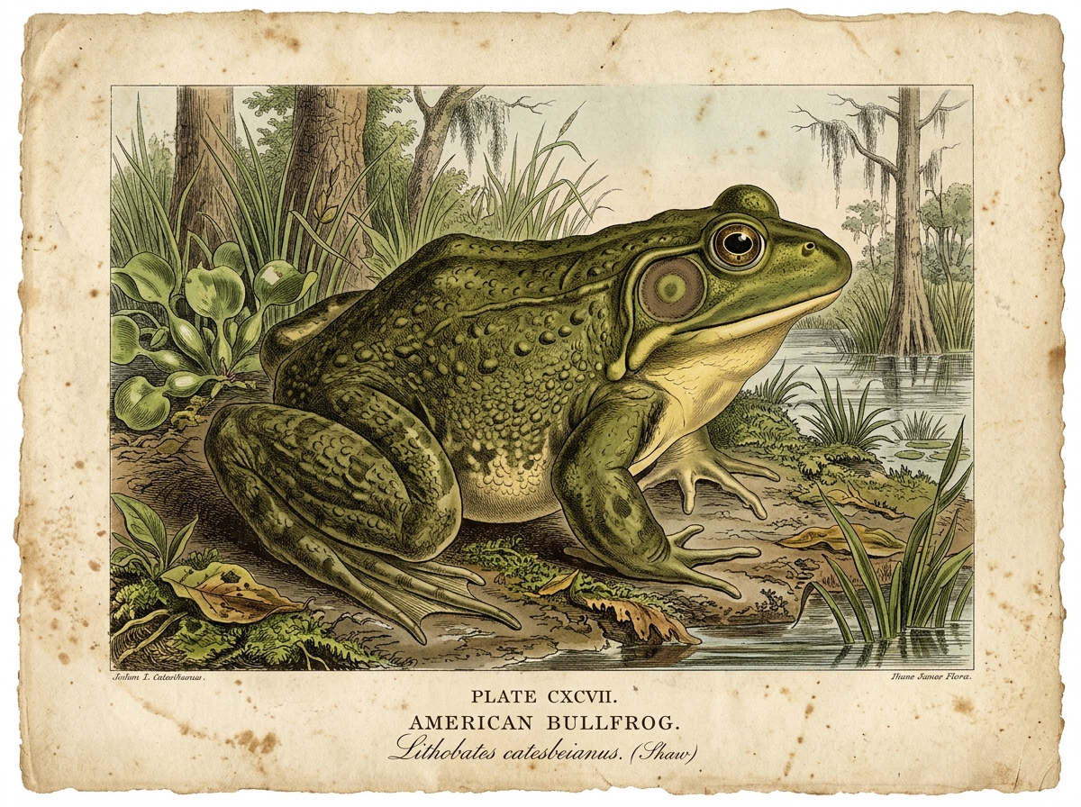 American Bullfrog (Lithobates catesbeianus)