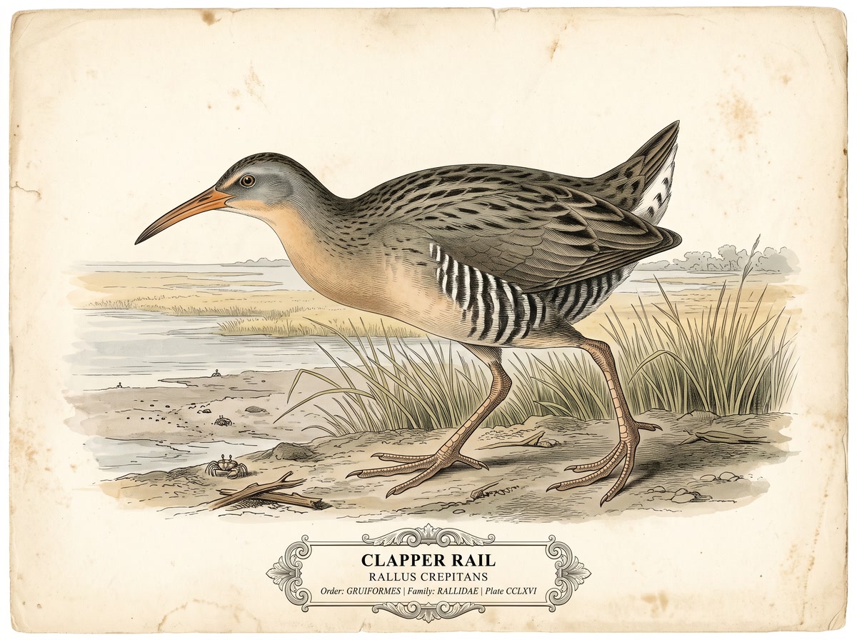Clapper Rail (Rallus crepitans)