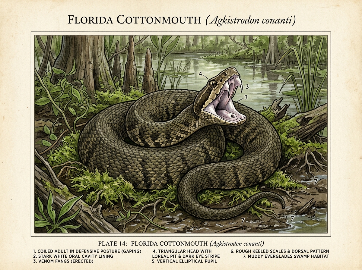 Florida Cottonmouth (Agkistrodon conanti)