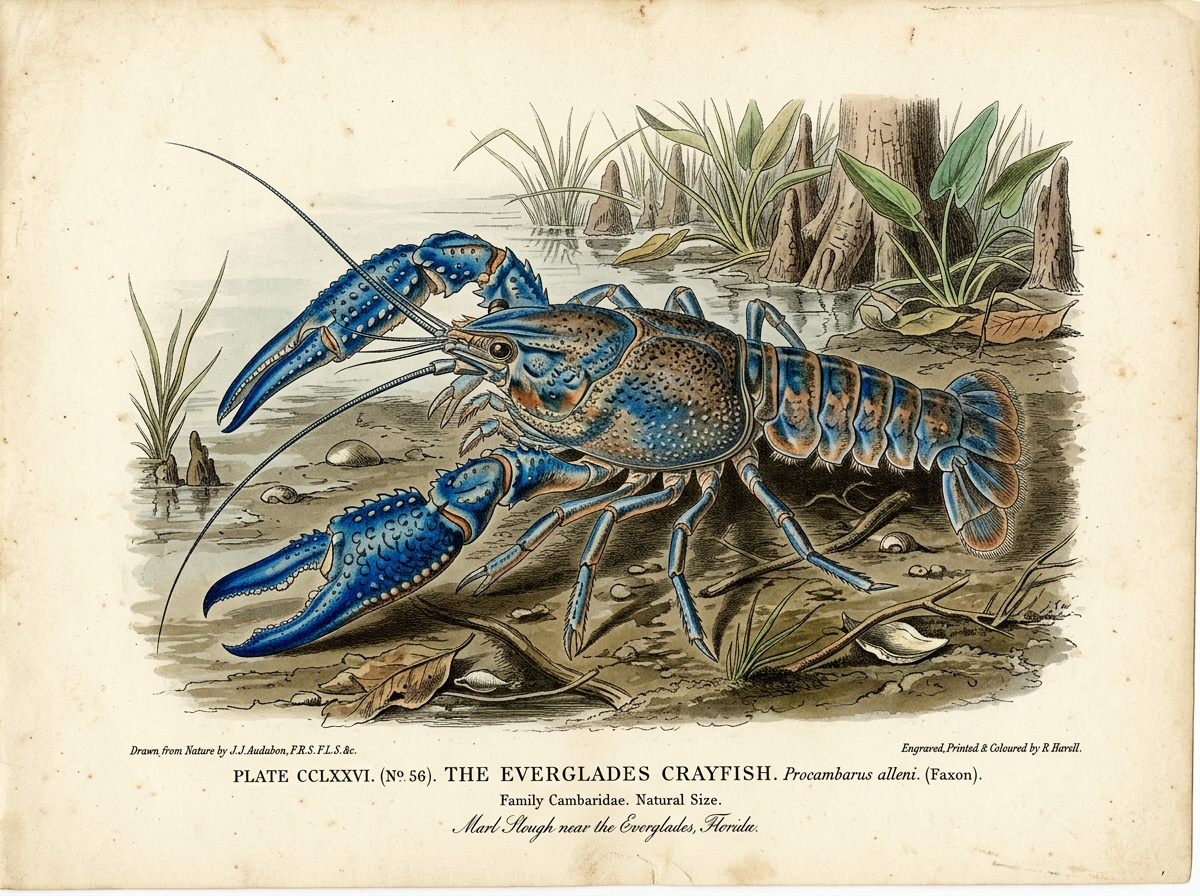 Everglades Crayfish (Procambarus alleni)