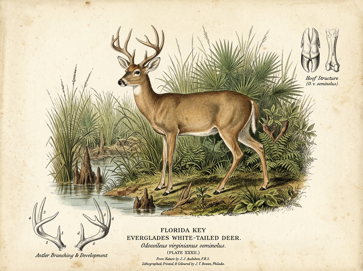 Florida White-tailed Deer (Odocoileus virginianus seminolus)