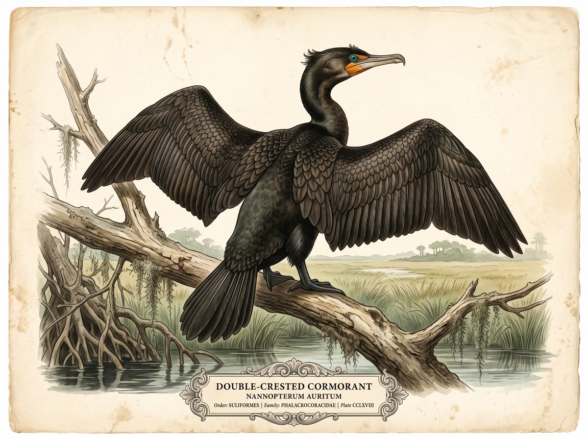 Double-Crested Cormorant (Nannopterum auritum)