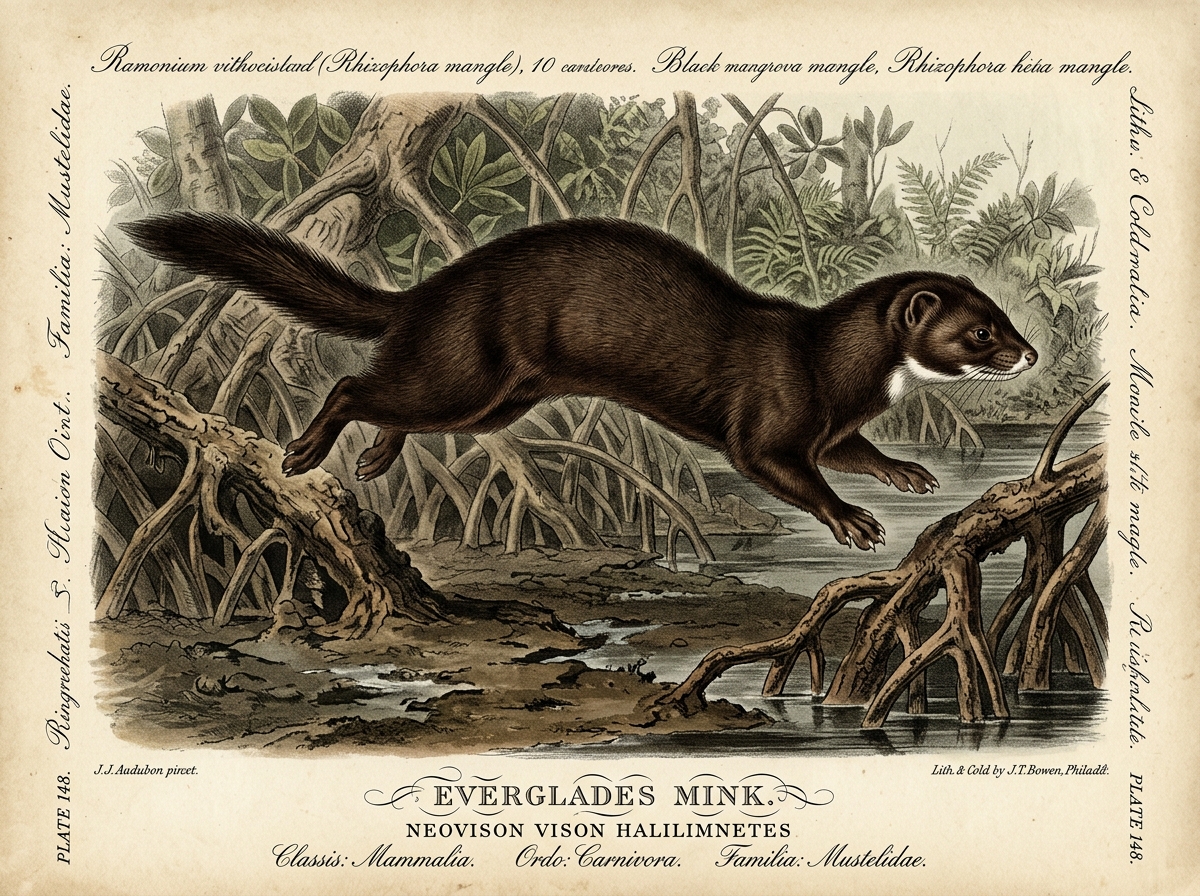 Everglades Mink (Neovison vison halilimnetes)