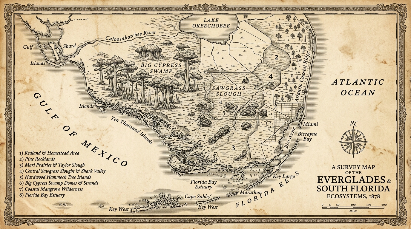 A Cartographic Survey of the Florida Everglades & South Florida Ecosystems