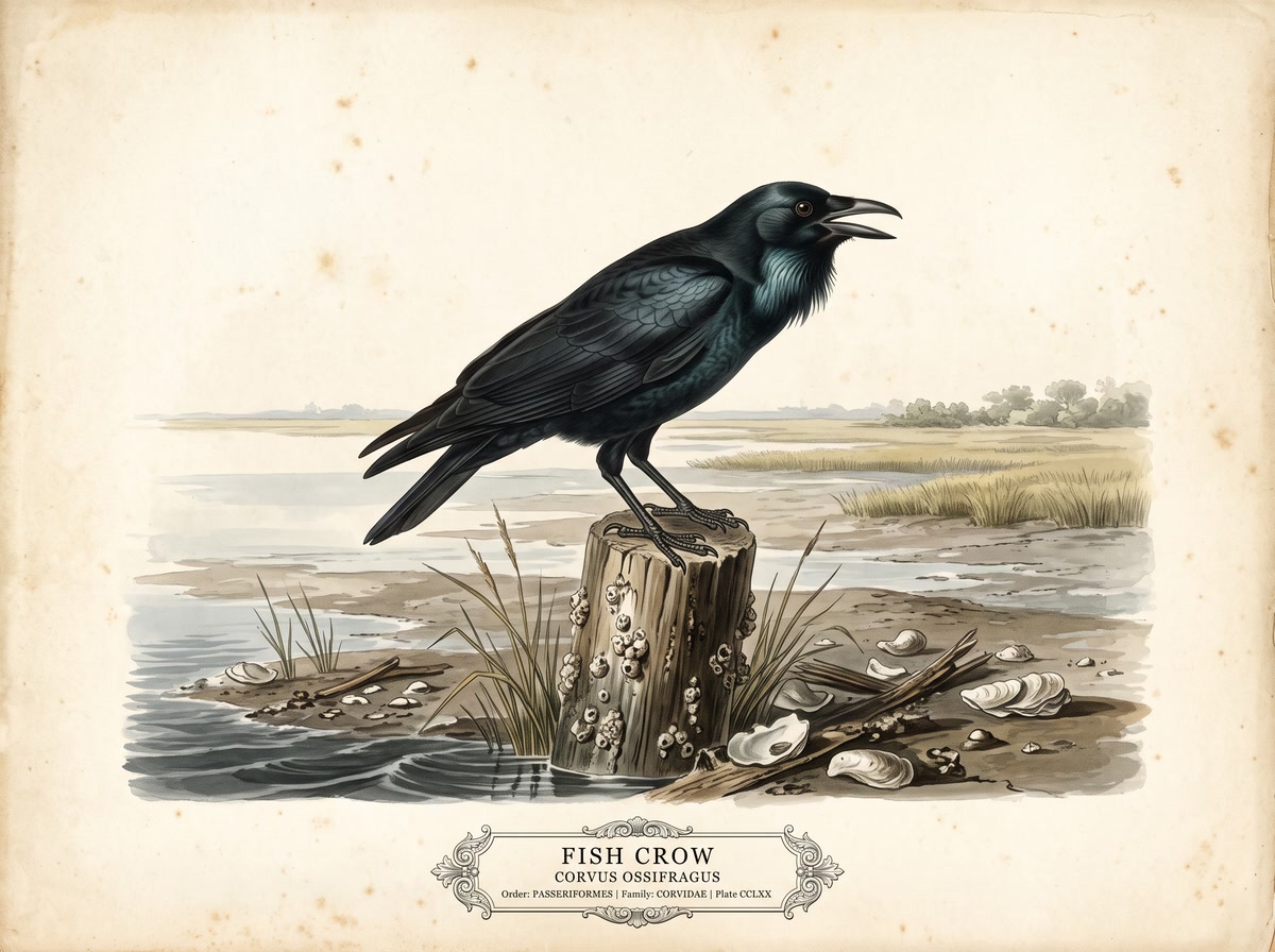 Fish Crow (Corvus ossifragus)