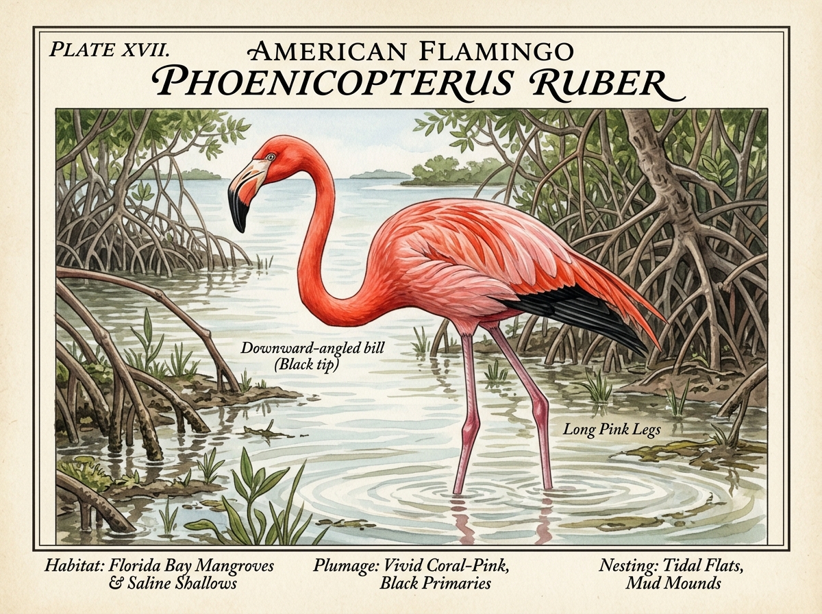 American Flamingo (Phoenicopterus ruber)