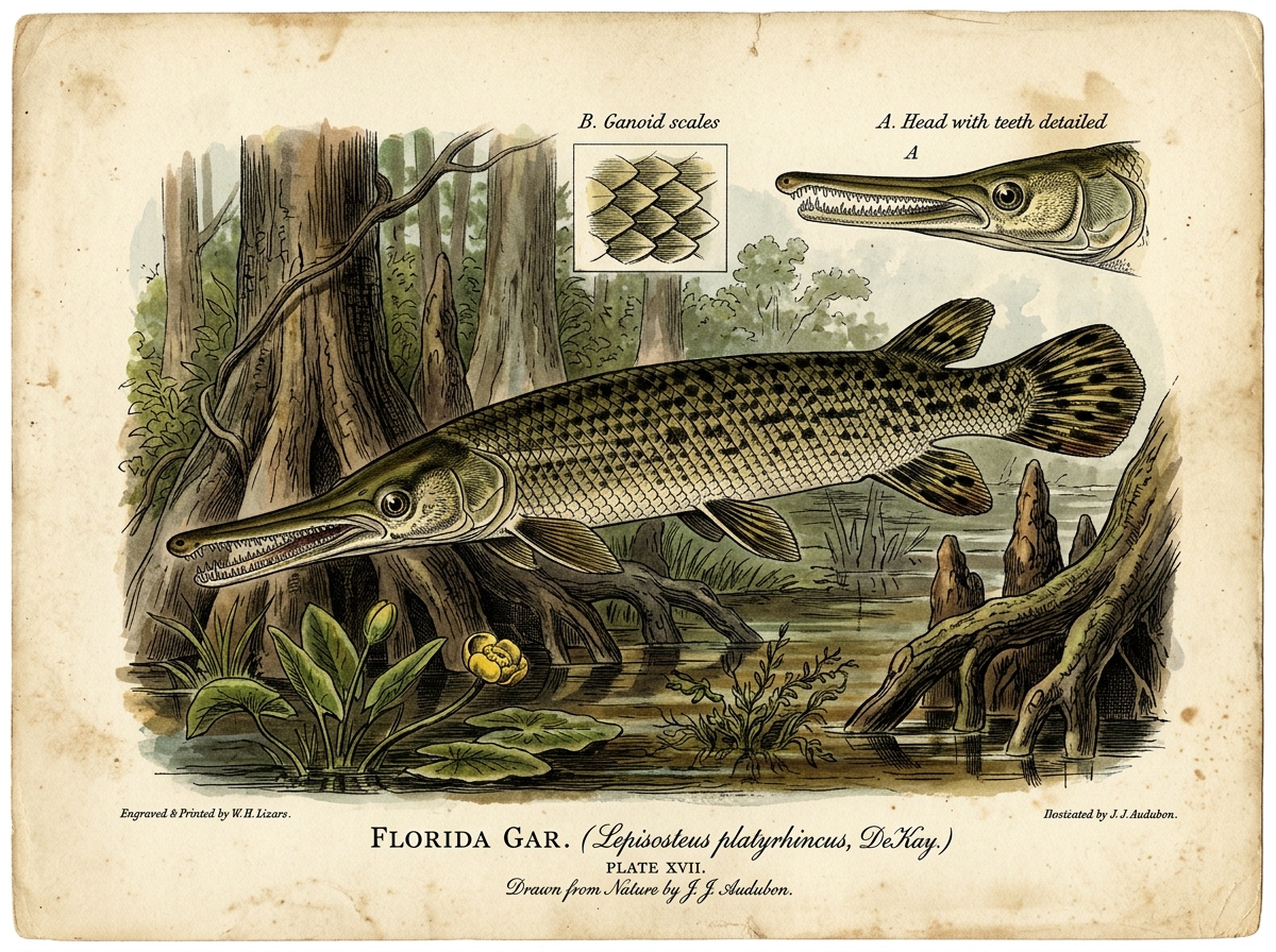 Florida Gar (Lepisosteus platyrhincus)