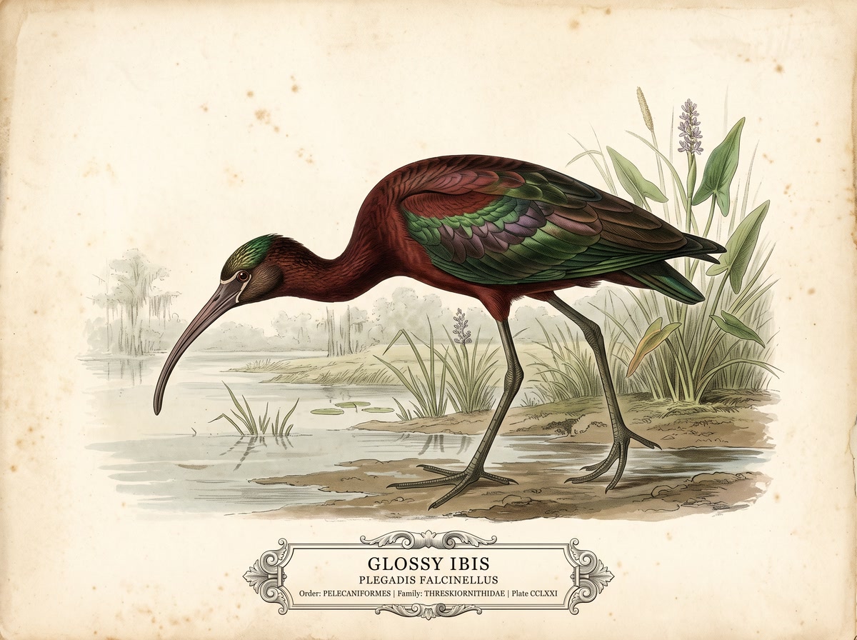 Glossy Ibis (Plegadis falcinellus)