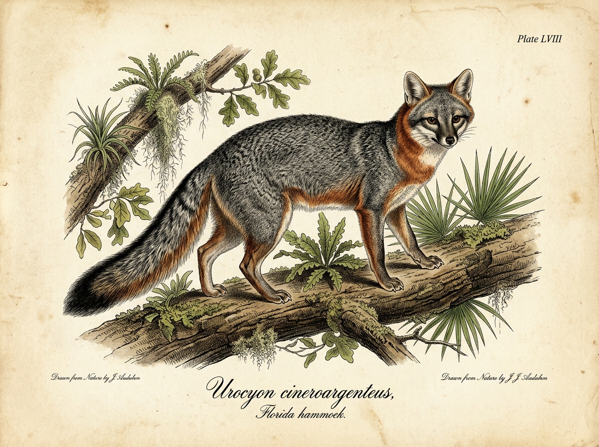 Gray Fox (Urocyon cinereoargenteus)