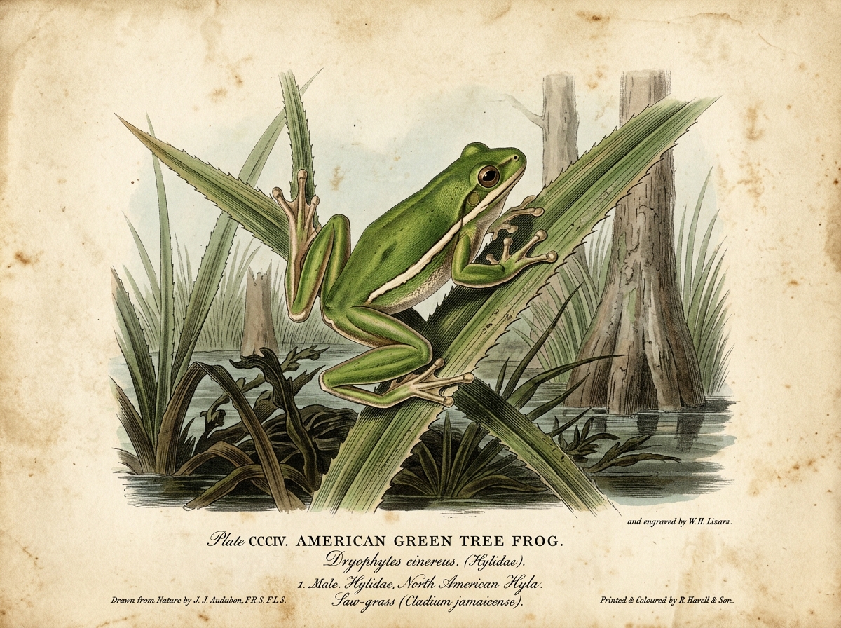 Green Tree Frog (Dryophytes cinereus)