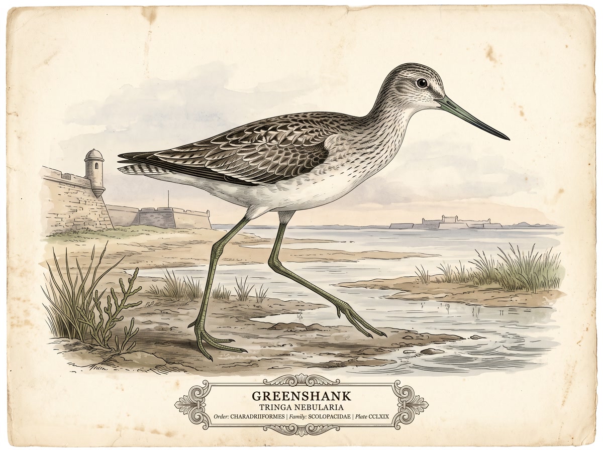 Common Greenshank (Tringa nebularia)