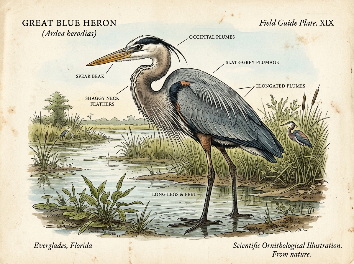 Great Blue Heron (Ardea herodias)