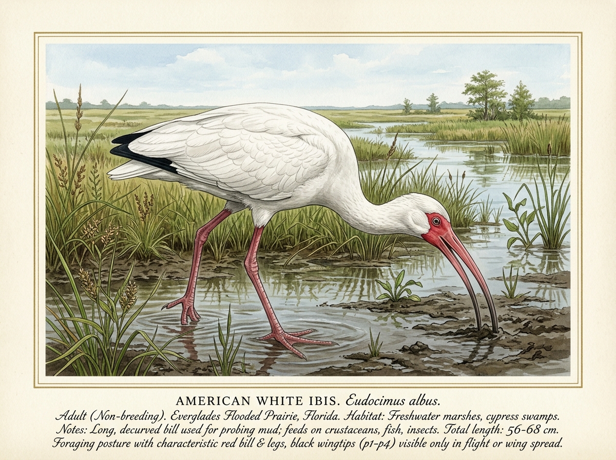 White Ibis (Eudocimus albus)