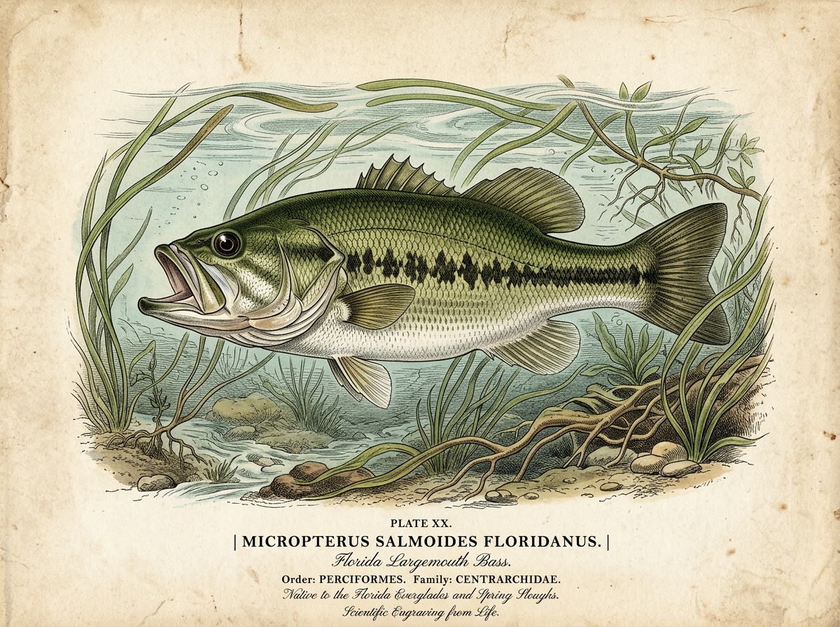 Florida Largemouth Bass (Micropterus salmoides floridanus)