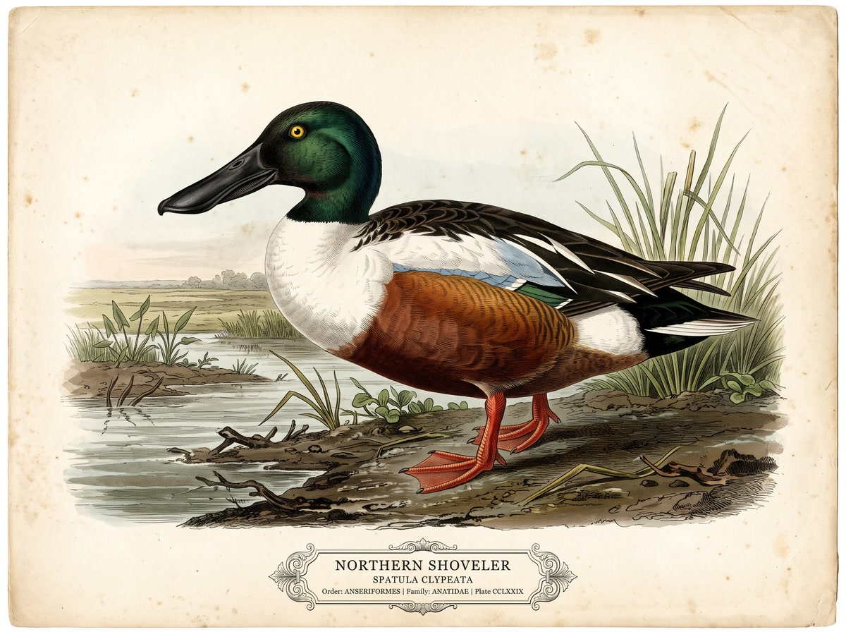 Northern Shoveler (Spatula clypeata)