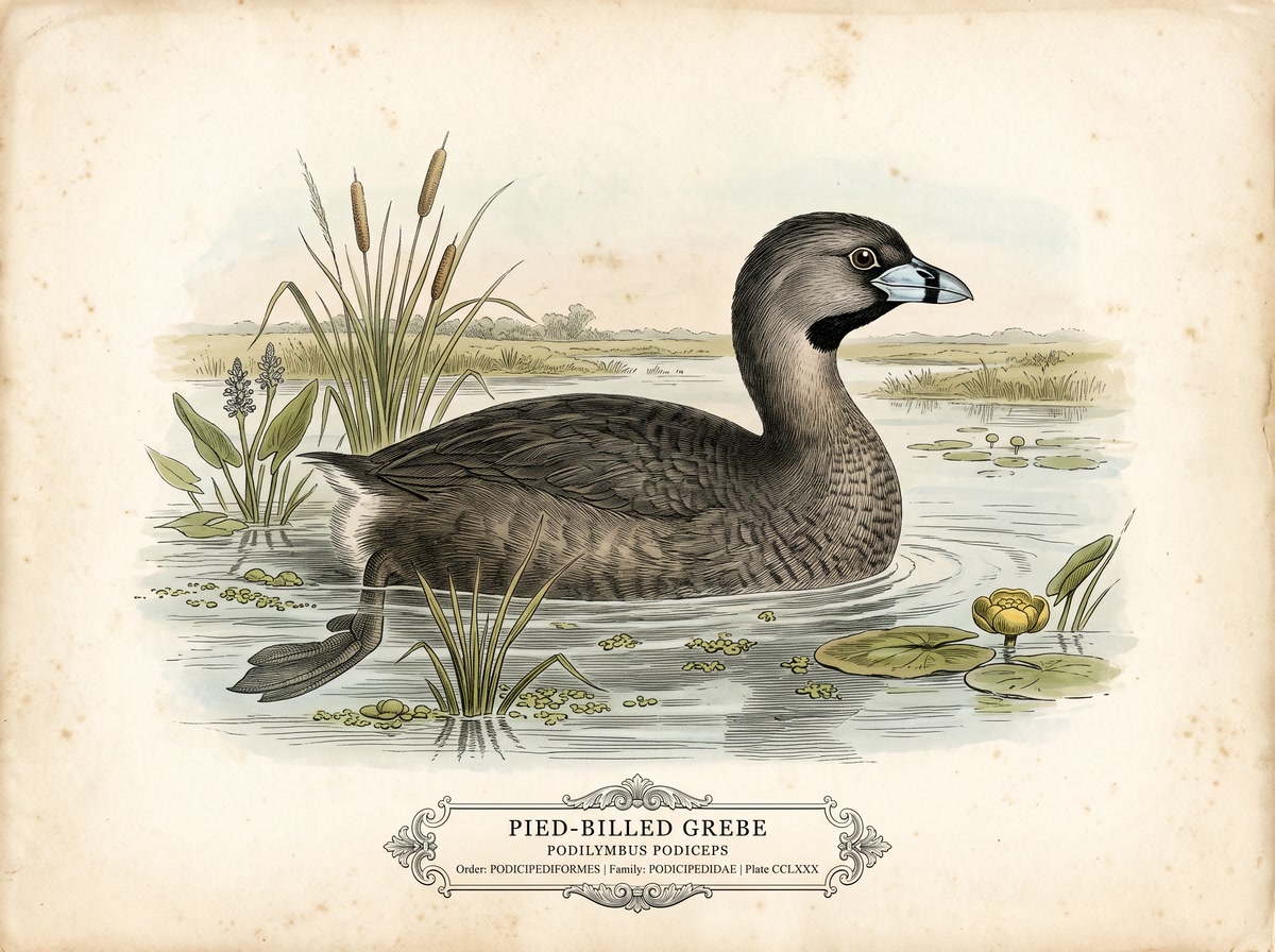 Pied-Billed Grebe (Podilymbus podiceps)