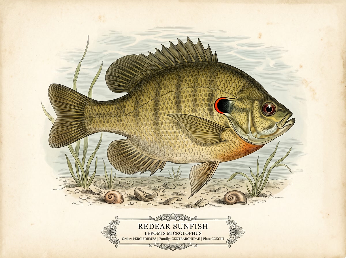Redear Sunfish (Shellcracker) (Lepomis microlophus)