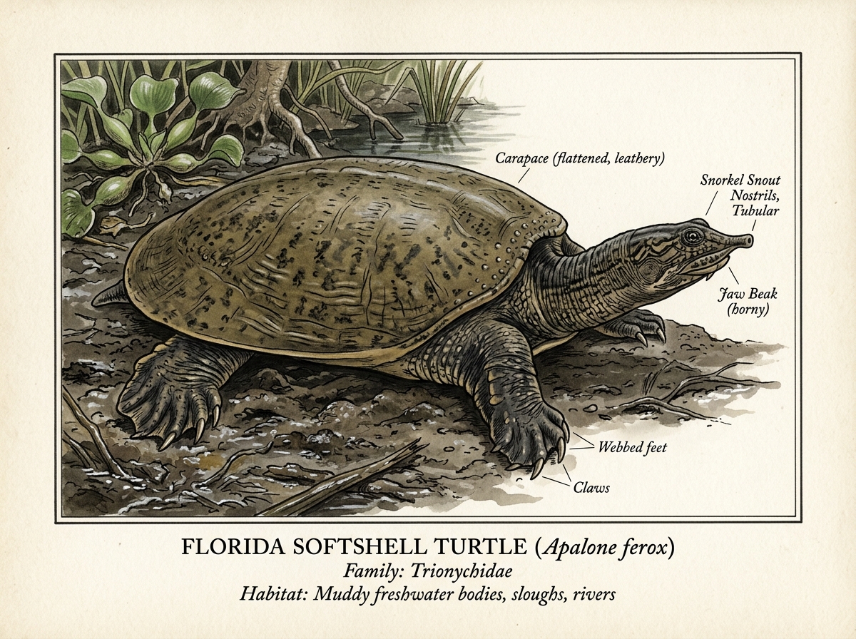 Florida Softshell Turtle (Apalone ferox)
