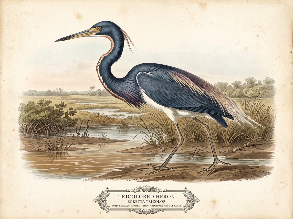Tricolored Heron (Egretta tricolor)
