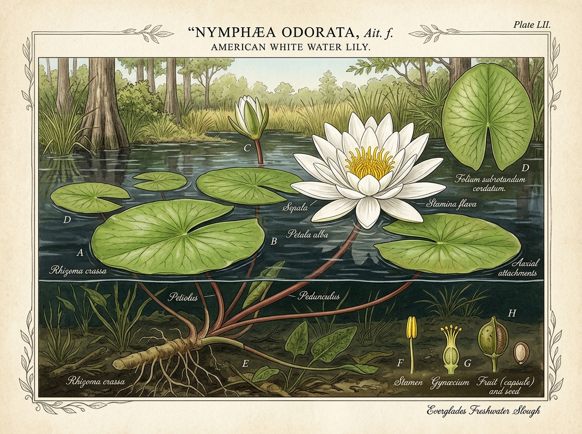 Fragrant Water Lily (Nymphaea odorata)
