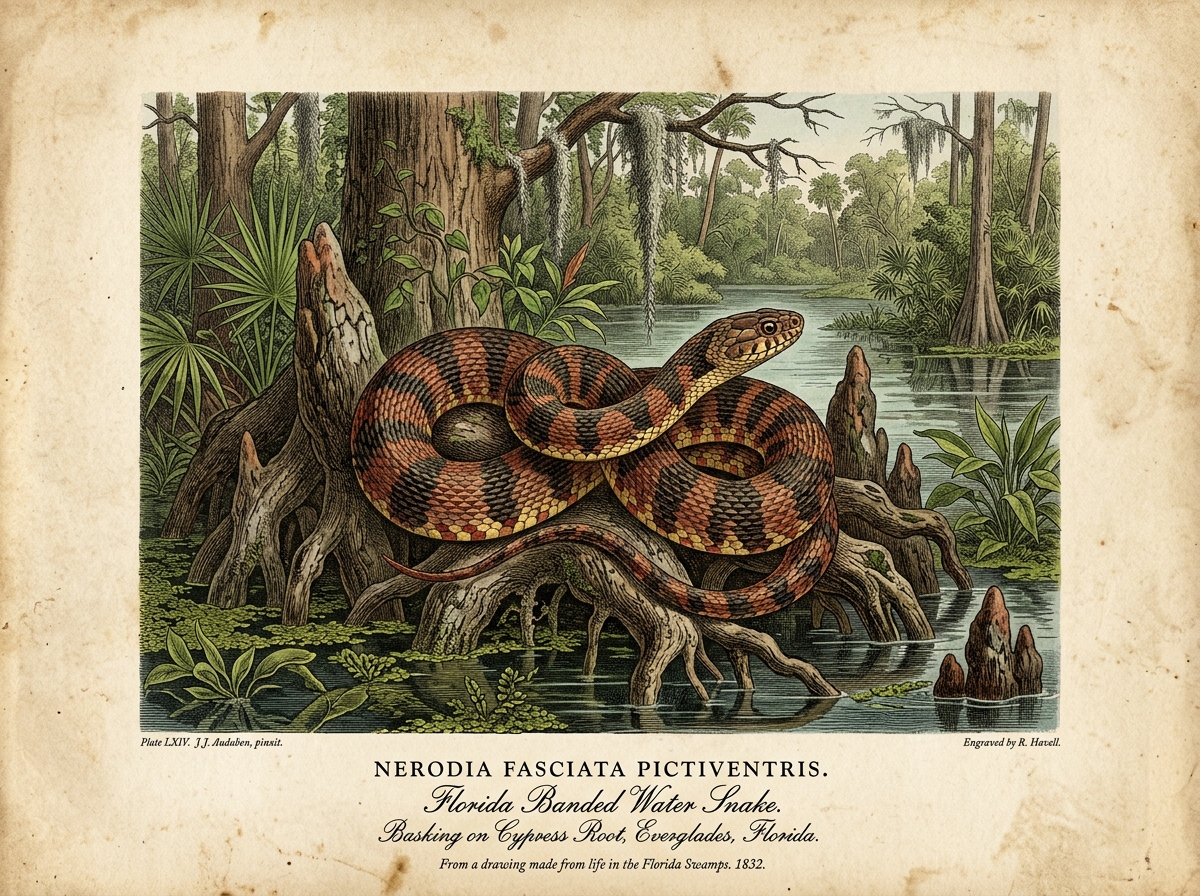 Florida Banded Water Snake (Nerodia fasciata pictiventris)