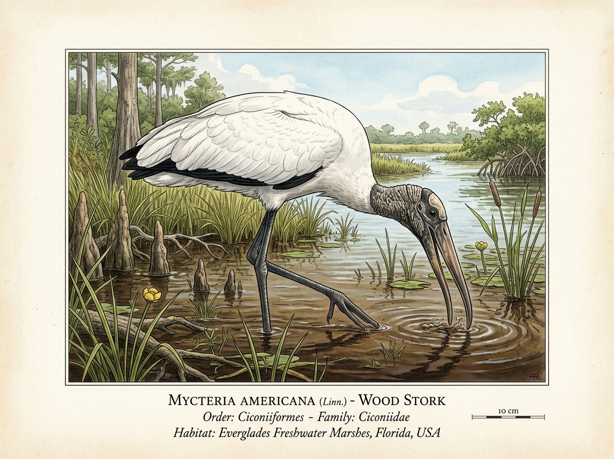 Wood Stork (Mycteria americana)